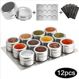 Magnetic Storage Jars: Stainless Steel